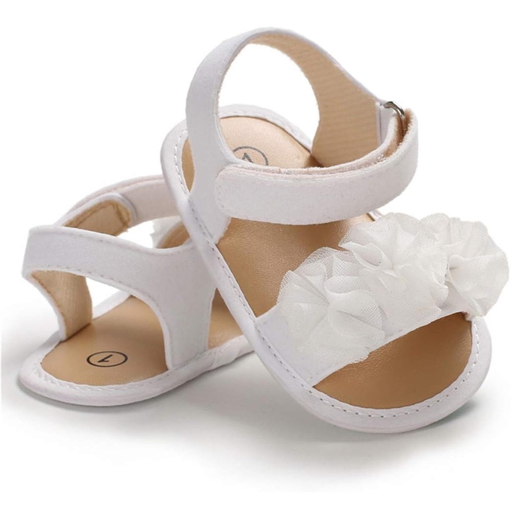 Laura Ashley White Floral Kids Sandals